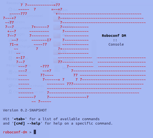 Karaf's customized shell for Roboconf