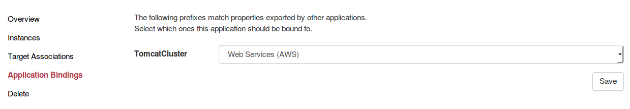 Binding two applications together