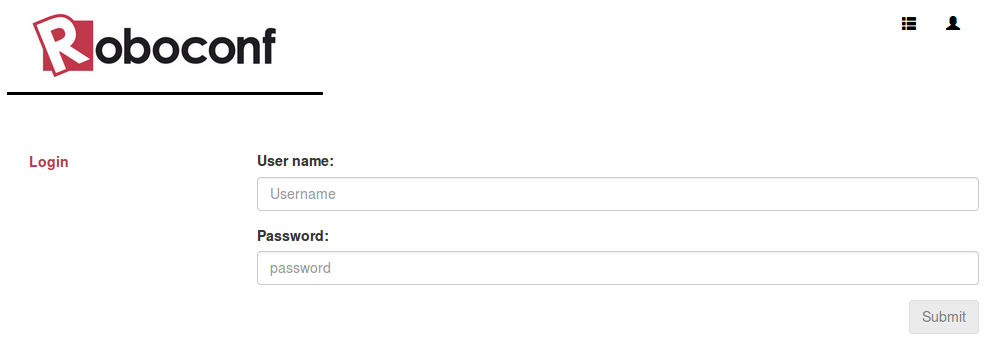 Authentication in Roboconf's web console