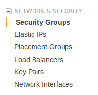 Access the security groups